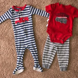 Carters Boys 12 month Matching Set and Sleeper
